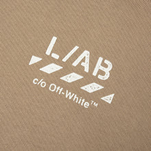 Load image into Gallery viewer, L/AB OFF-WHITE PULLOVER DIAG HOODIE