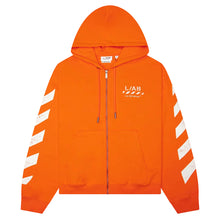 Load image into Gallery viewer, L/AB OFF-WHITE FULL ZIP DIAG HOODIE
