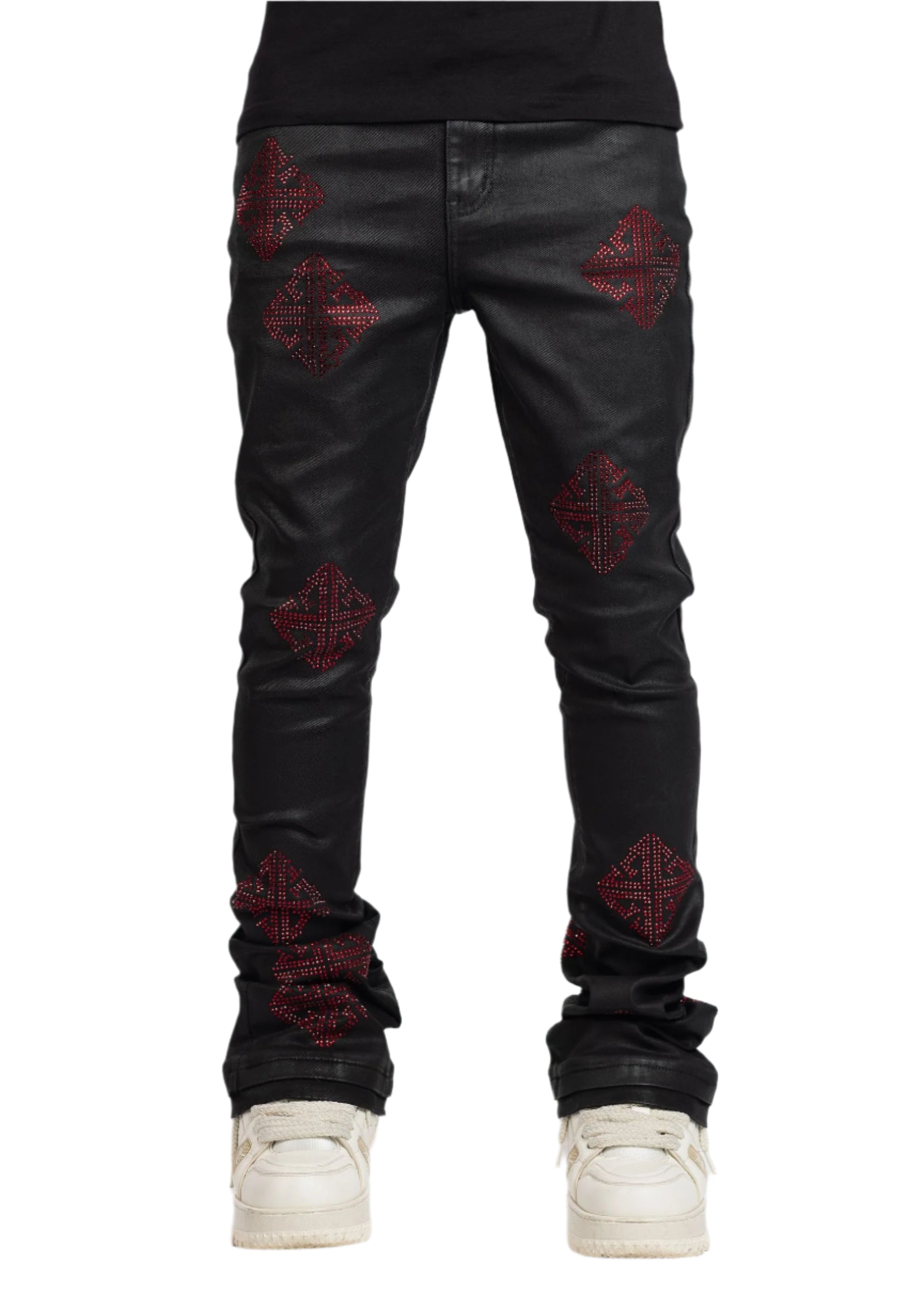 パンツ GuapiObsidian Black Icon Embellished Obsidian-Black-Icon-