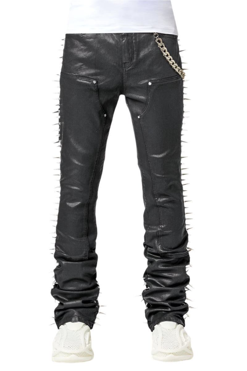 GUAPI OBSIDIAN BLACK SPIKES DENIM – BLUE CITY NYC