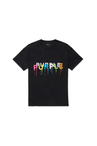 PURPLE BRAND PAINTED WORDMARK TEE