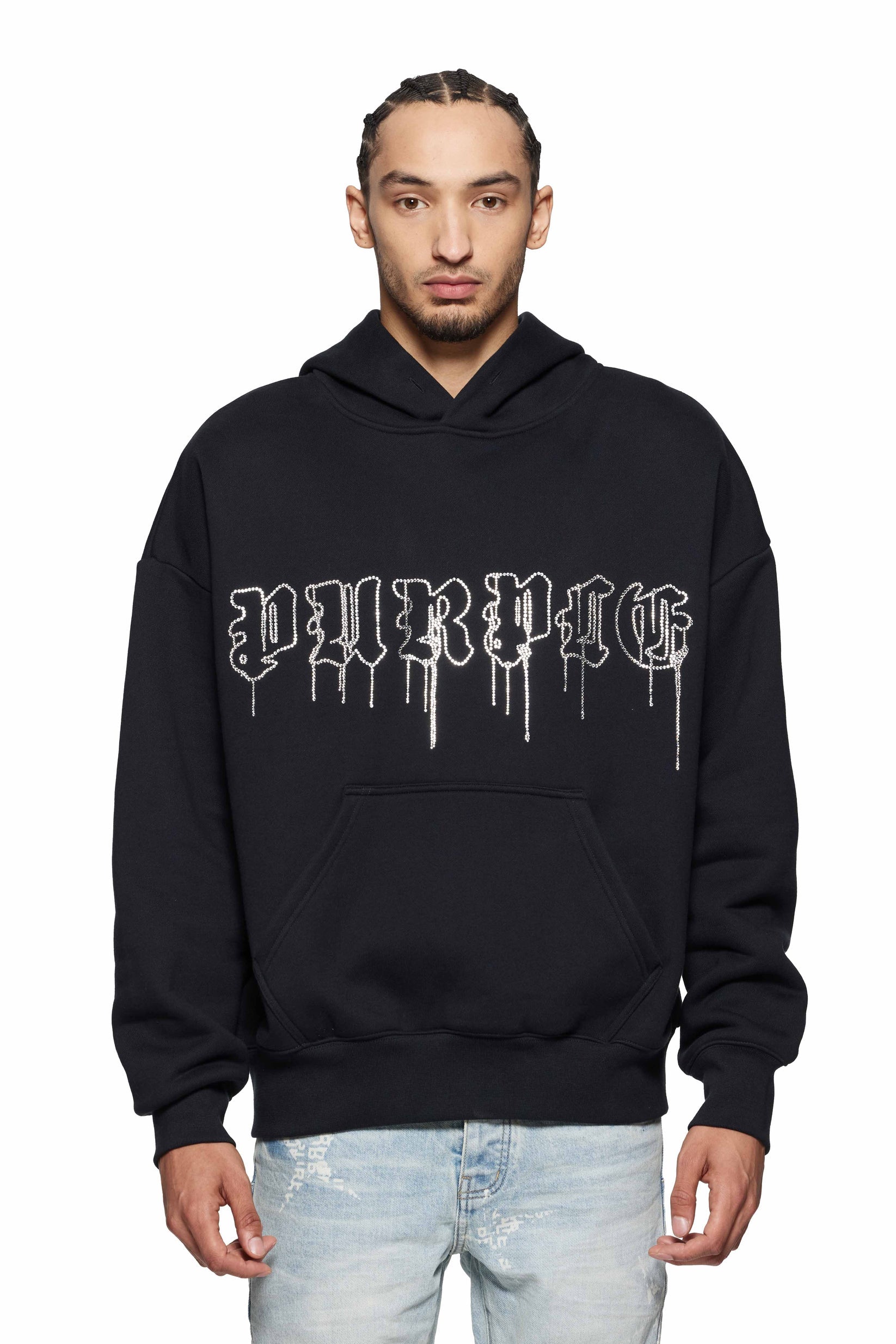 333unionパーカー drip Lord Of Chaos (half half) - Heavy Zipper Hoodie (400GSM)
