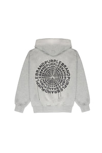 PURPLE BRAND HWT FLEECE CONCENTRIC PULL OVER  HOODIE