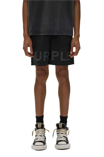 PURPLE BRAND HOLOGRAPHIC SWIM SHORTS