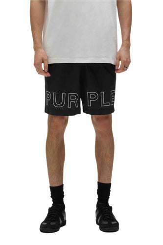 PURPLE BRAND OUTLINE SWIM SHORTS