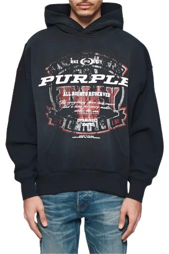 PURPLE HWT FLEECE PO HOODY PULL OVER