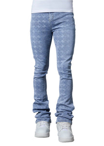 パンツ PAIN LAB AQUA BLUE STACKED DENIM 30 PAIN LAB LASER DISTFESSED STACKED DENIM JEANS – BLUE CITY NYC