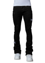 Load image into Gallery viewer, PAIN LAB JET BLACK STACKED DENIM JEANS