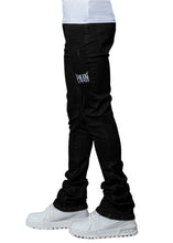 Load image into Gallery viewer, PAIN LAB JET BLACK STACKED DENIM JEANS