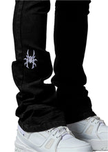 Load image into Gallery viewer, PAIN LAB JET BLACK STACKED DENIM JEANS