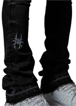 Load image into Gallery viewer, PAIN LAB WASHED BLACK STACKED DENIM JEANS