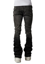 Load image into Gallery viewer, PAIN LAB GREY FADE  STACKED DENIM JEANS