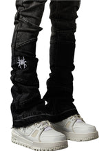 Load image into Gallery viewer, PAIN LAB GREY FADE  STACKED DENIM JEANS