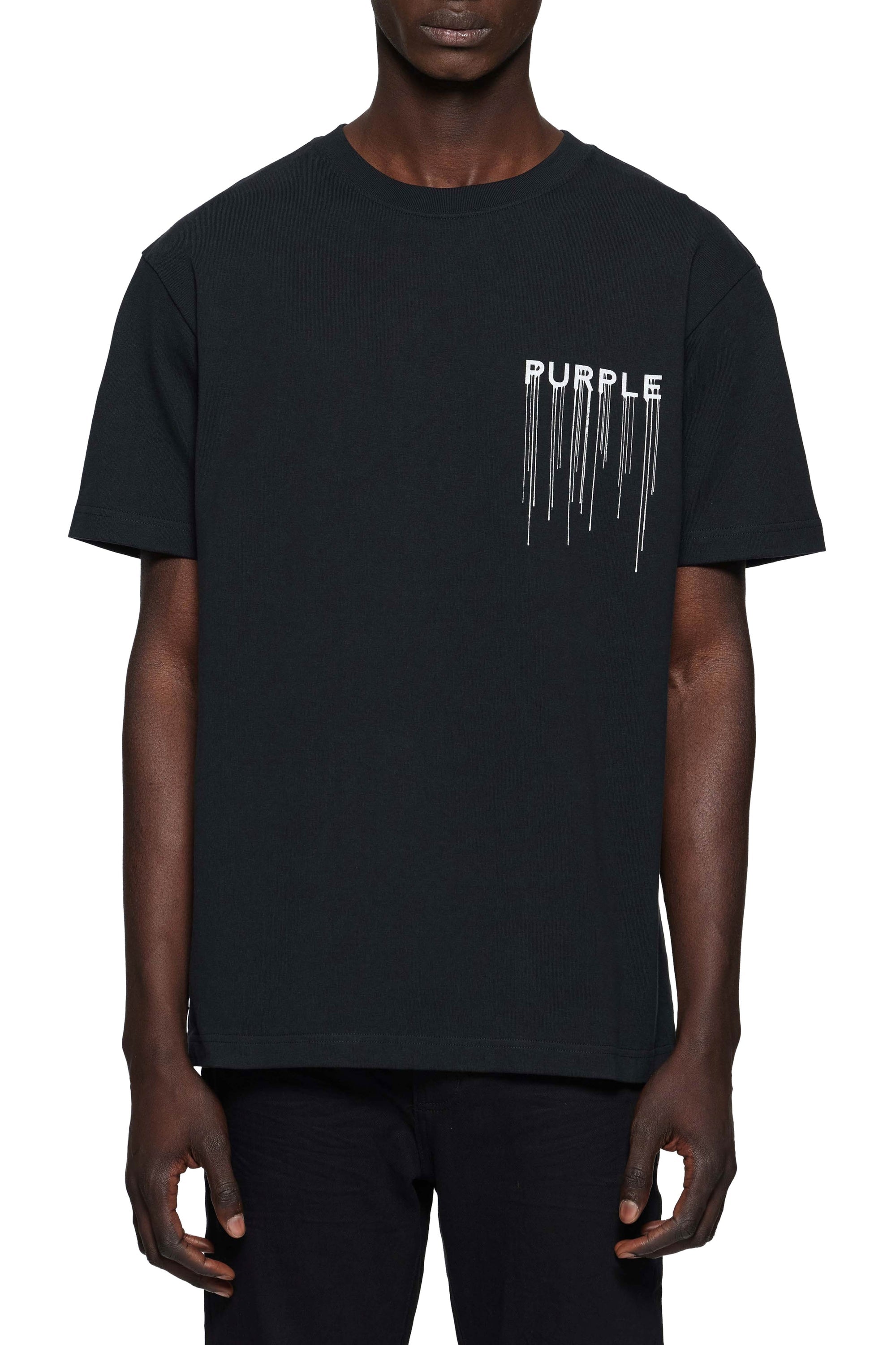 PURPLE BRAND DRIP HWT JERSEY TEE – BLUE CITY NYC