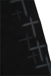 RTA BRYANT BLACK CROSS PATCHES JEANS