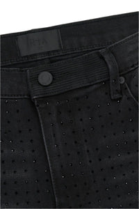 RTA N BRYANT CHARCOAL CRYSTALS JEANS