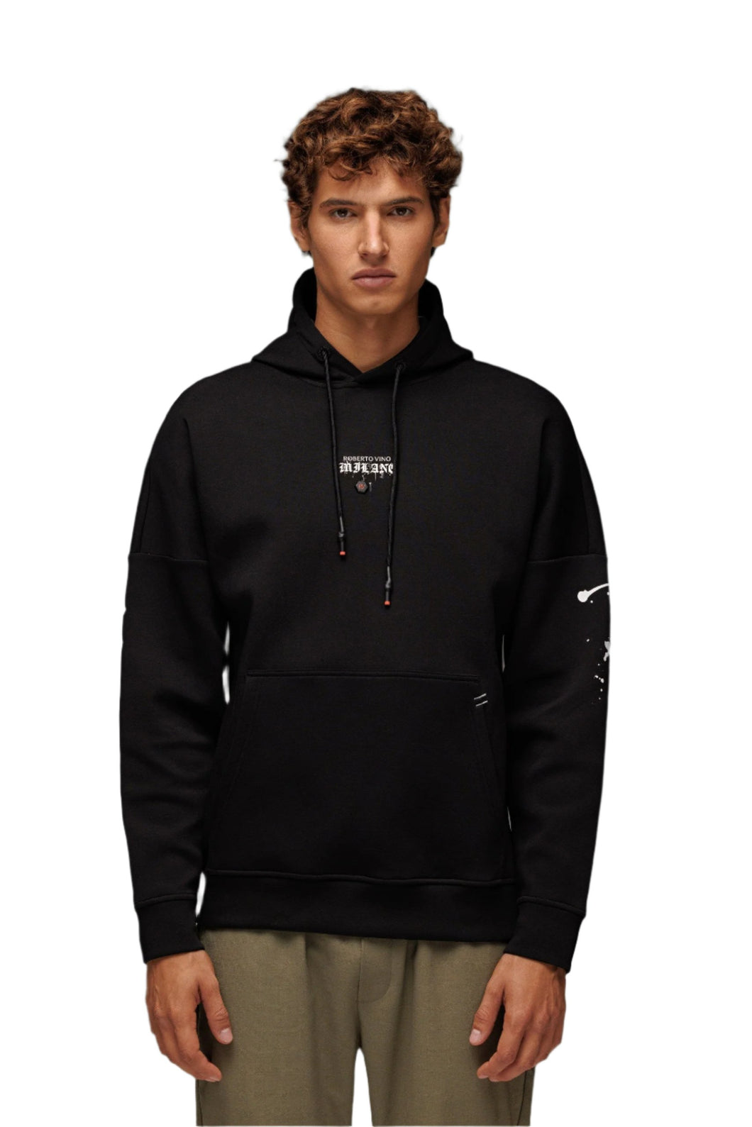 ROBERTO VINO MILANO PAINT PULL OVER HOODIE