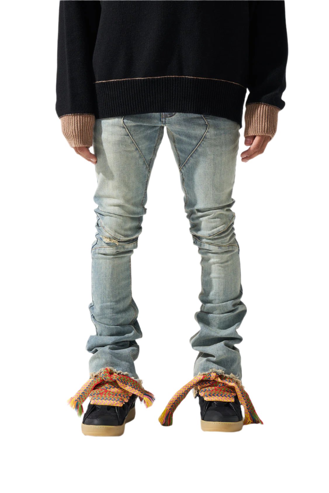 SERENEDE BRONZE STACKED JEANS – BLUE CITY NYC