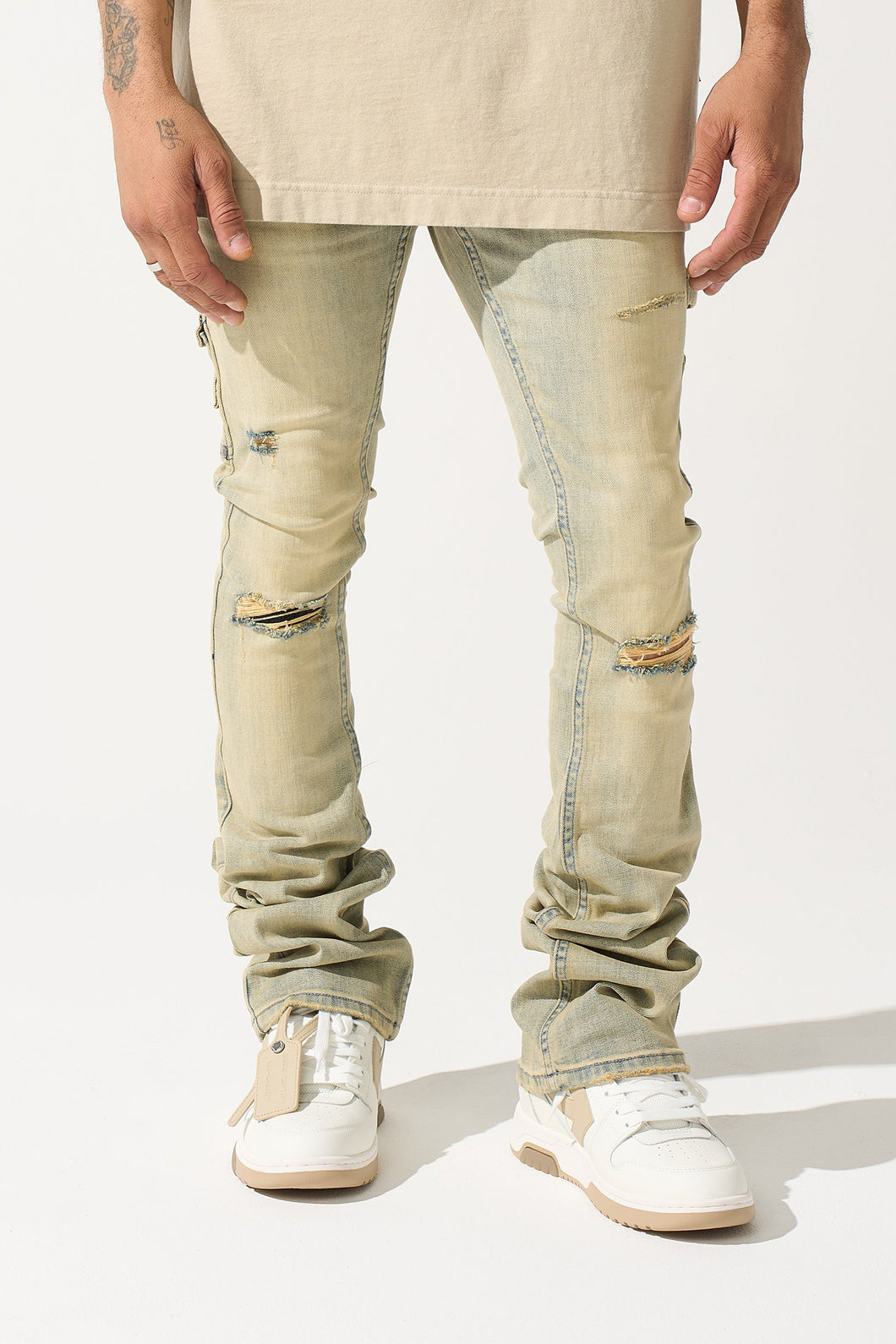 SERENEDE CEDAR STACKED JEANS