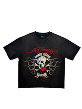 Load image into Gallery viewer, ED HARDY SKULL FLAME CROPED MENS T.SHIRT