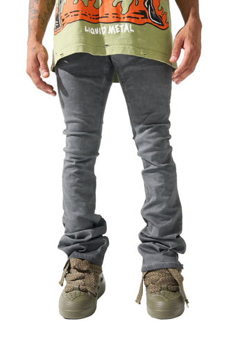 SERENEDE LEAD STACKED JEANS