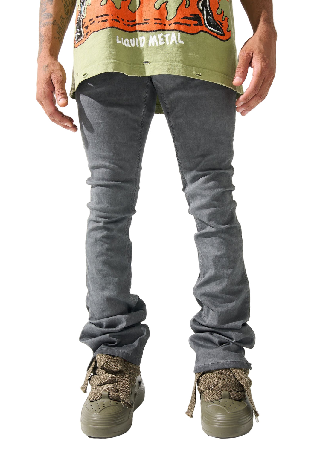 SERENEDE LEAD STACKED JEANS – BLUE CITY NYC