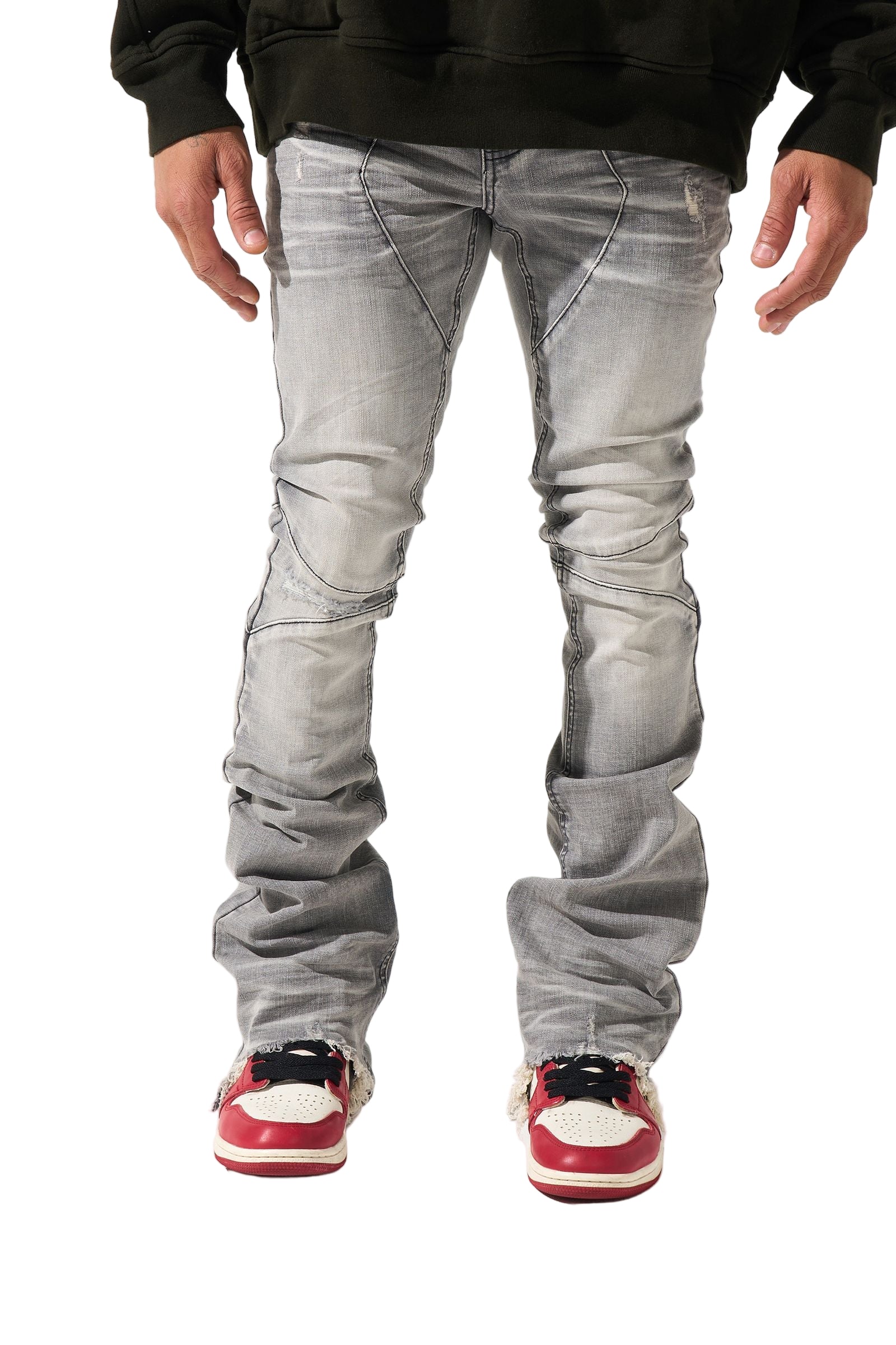SERENEDE NOCTIS STACKED JEANS – BLUE CITY NYC