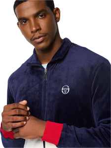 SERGIO TACCHINI FOGGIA VELOUR DEBOSSED TRACK JACKET