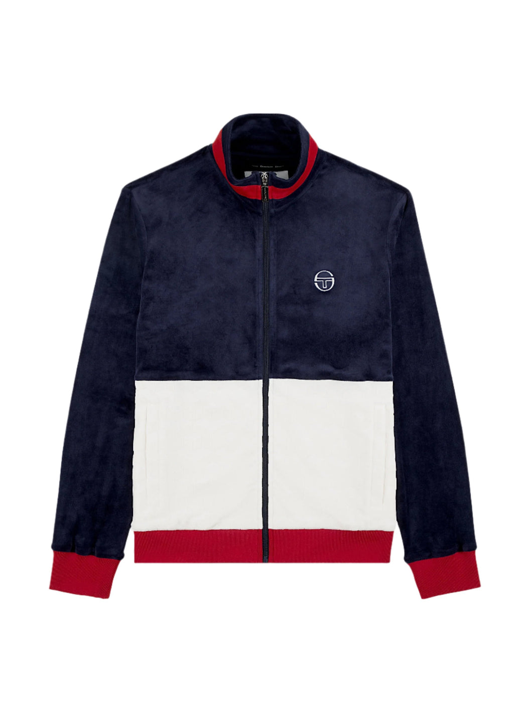 SERGIO TACCHINI FOGGIA VELOUR DEBOSSED TRACK JACKET