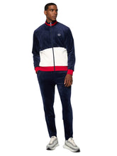 Load image into Gallery viewer, SERGIO TACCHINI FOGGIA VELOUR DEBOSSED TRACK JACKET