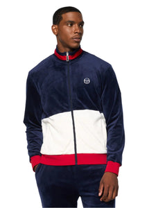 SERGIO TACCHINI FOGGIA VELOUR DEBOSSED TRACK JACKET