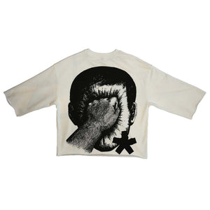 SYNDICATE  PUNCH GRAB CROPPED CREWNWCK T.SHIRT