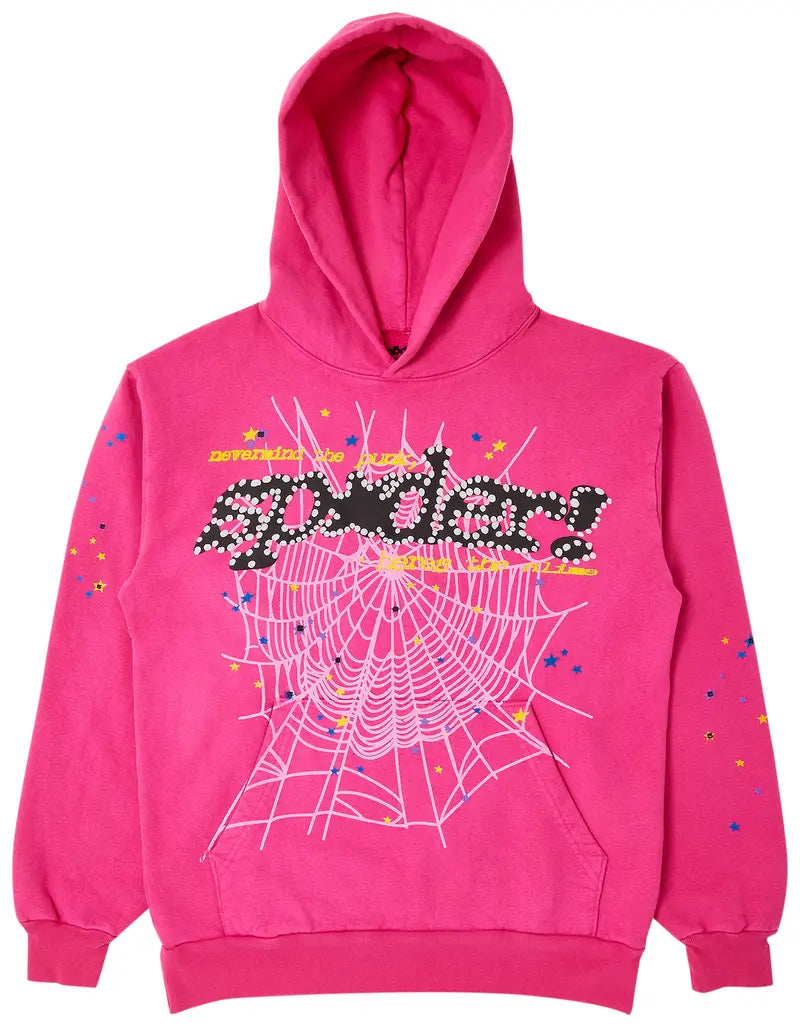 SP5DER P*NK V2 PULLOVER HOODIE