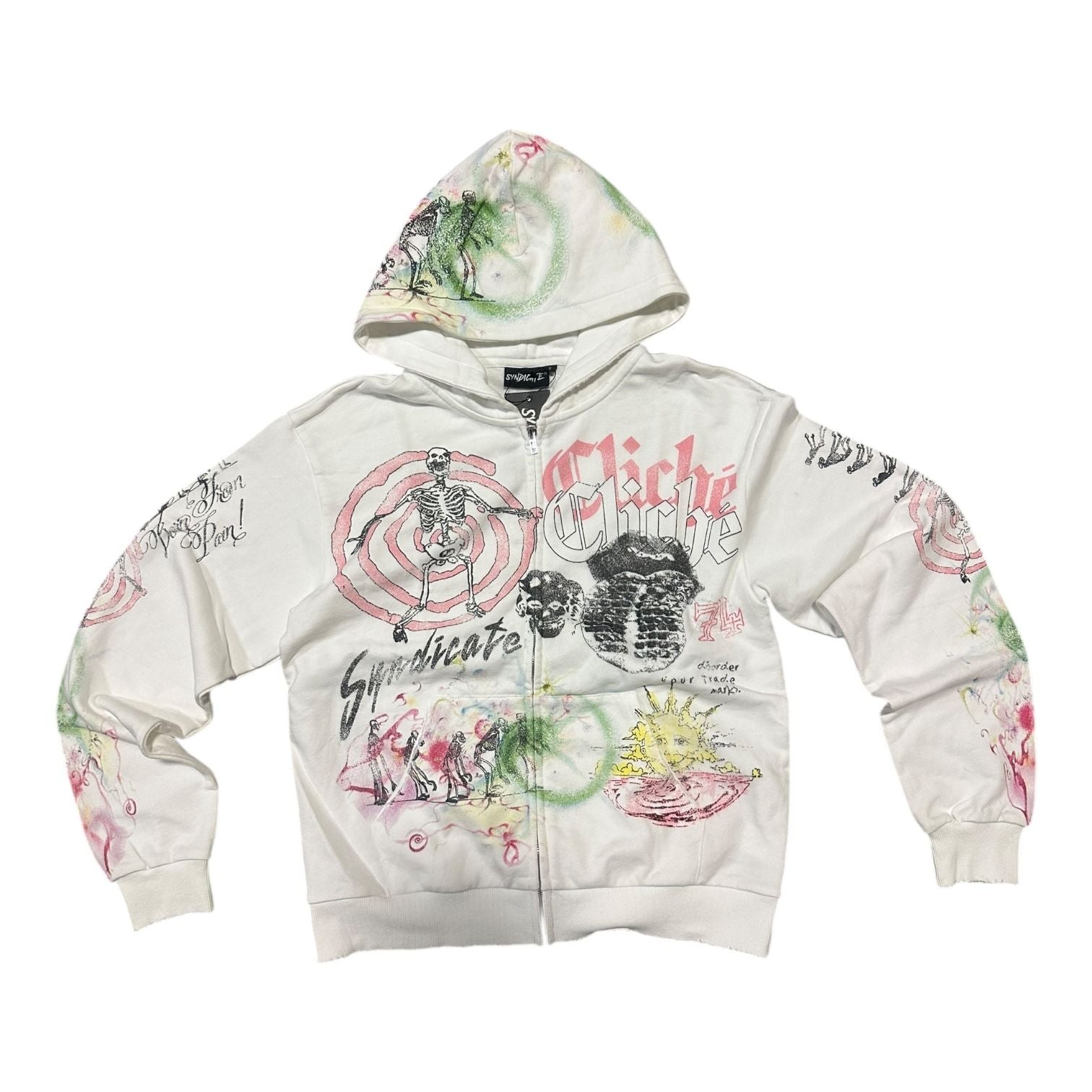 SYNDICATE CLICHE ZIP HOODIE – BLUE CITY NYC