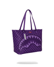 Load image into Gallery viewer, SPRAYGROUND PURPLE SHARK TOTE