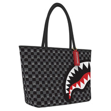 Load image into Gallery viewer, SPRAYGROUND GRAY PEEKING CHARACTER CHECK TOTE