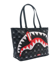 Load image into Gallery viewer, SPRAYGROUND GRAY PEEKING CHARACTER CHECK TOTE