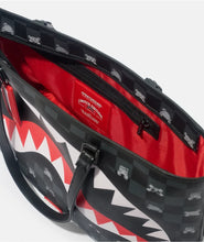 Load image into Gallery viewer, SPRAYGROUND GRAY PEEKING CHARACTER CHECK TOTE