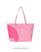 Load image into Gallery viewer, SPRAYGROUND PINK SHARKS IN PARIS PATCH TOTE