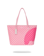 Load image into Gallery viewer, SPRAYGROUND PINK SHARKS IN PARIS PATCH TOTE