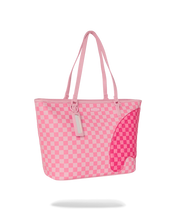 Load image into Gallery viewer, SPRAYGROUND PINK SHARKS IN PARIS PATCH TOTE