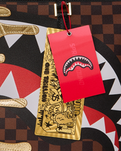 Load image into Gallery viewer, SPRAYGROUND SHARKS IN PARIS GOLDEN DYNASTY GOLD DRIP TOTE