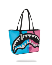 Load image into Gallery viewer, SPRAYGROUND SHARK CENTRAL COTTON CANDY SPLIT TOTE