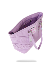 Load image into Gallery viewer, SPRAYGROUND PURPLE CANVAS STITCH TOTE