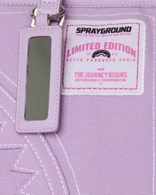 Load image into Gallery viewer, SPRAYGROUND PURPLE CANVAS STITCH TOTE