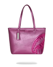 Load image into Gallery viewer, SPRAYGROUND METALLIC PINK METALLIC DRIP TOTE