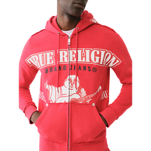 Load image into Gallery viewer, TRUE RELIGION RAW EXAGGERATED ICON ZIP HOODIE