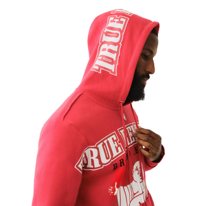 TRUE RELIGION RAW EXAGGERATED ICON ZIP HOODIE