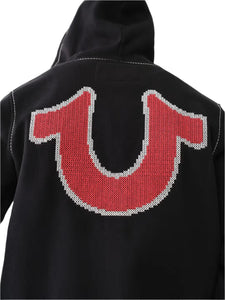 TRUE RELIGION BIG T CROSS STICH ZIP UP (108796)