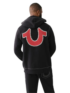 TRUE RELIGION BIG T CROSS STICH ZIP UP (108796)